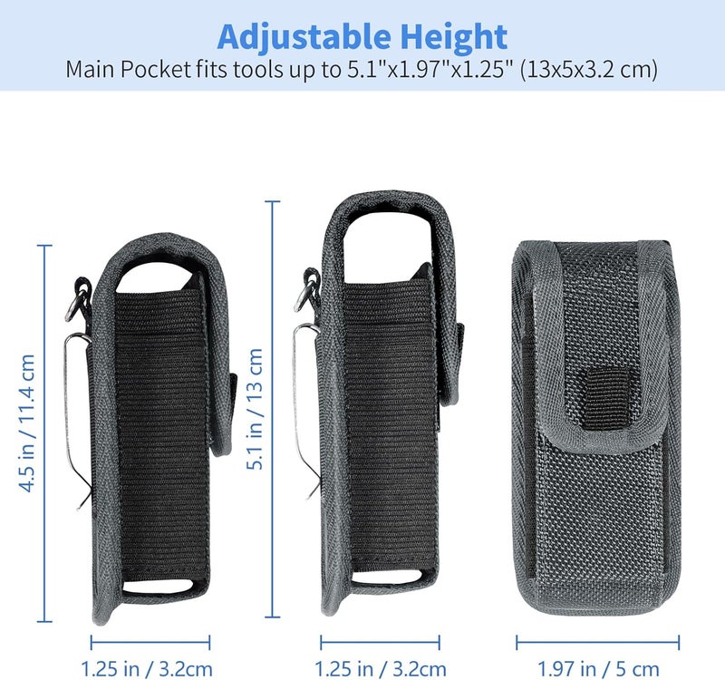 KENOBEE Multitool Sheath EDC Pouch Compatible with Leatherman Wave Plus Wingman Surge Rebar, Multi-Purpose Belt Clip Tool Holder Bag, Utility Tactical Waist Pack Camping Hiking Pocket Organizer Case - Image 3